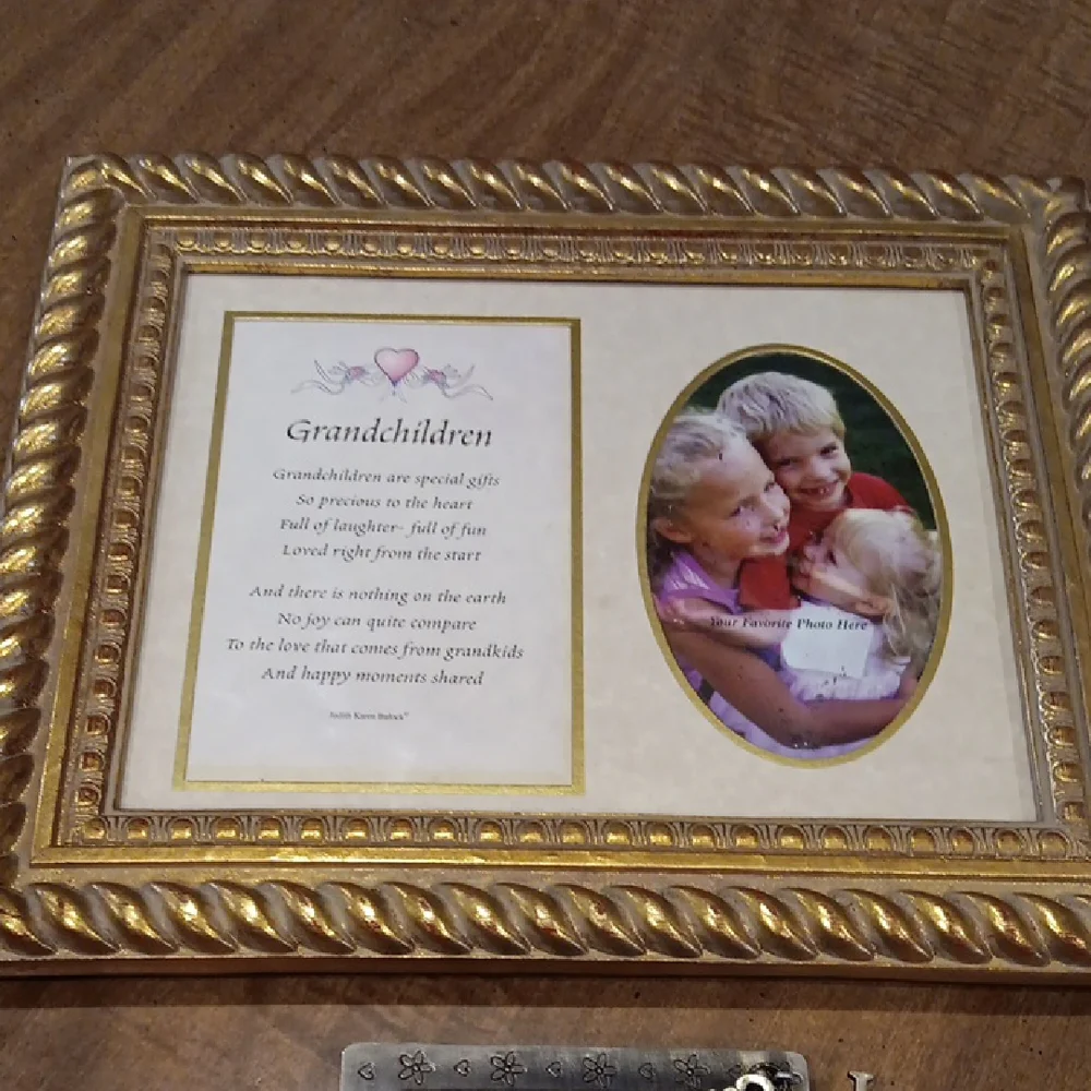 Gold Decorative Grandchildren Picture Frame - Classic Home Accents